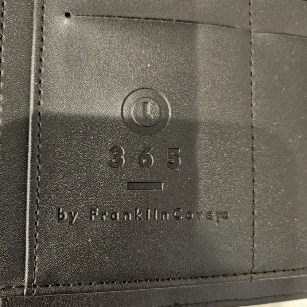 Franklin Covey Black Leather Organizer